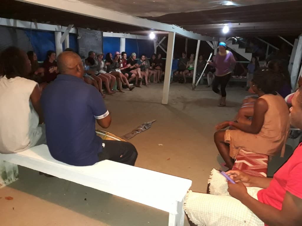 Garifuna cultural immersion gathering at Hawk Caye Lodge